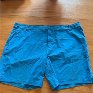 RHONE Vibrant Blue Flat Front Shorts